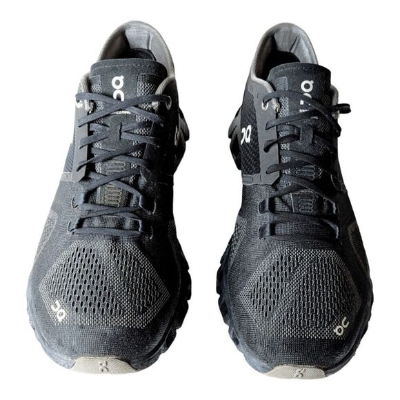 ON RUNNING Cloud X 'Black Asphalt Grey' Running Shoes Size 10 - Picture 4 of 9